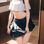 pleated skirt